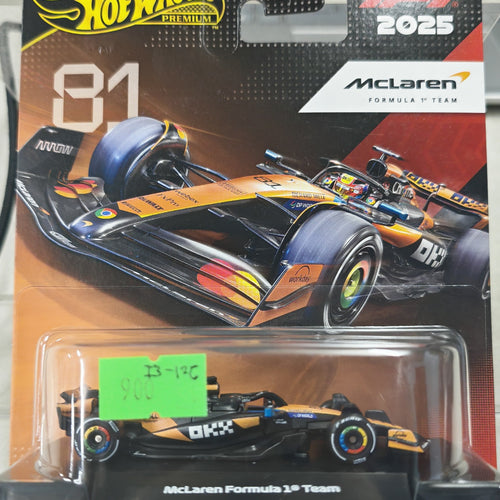2025 Hot Wheels Hot Wheels Premium F1 2025 McLaren Formula 1 Team Car #81