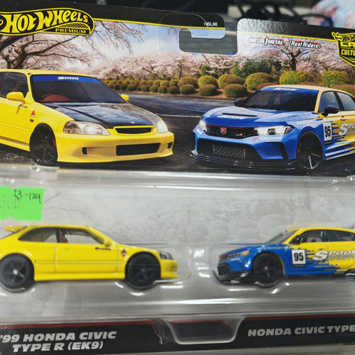 2023 Hot Wheels Car Culture '99 Honda Civic Type R (EK9) & Honda Civic Type R