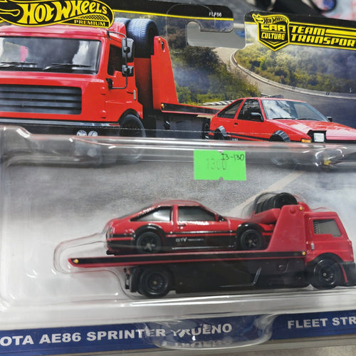 Hot Wheels Car Culture Team Transport Toyota AE86 Sprinter Trueno & Fleet Street