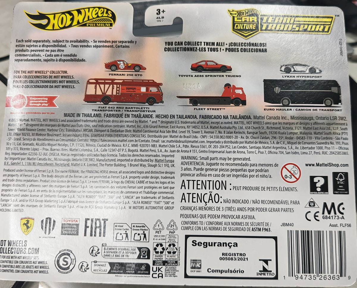 Hot Wheels Car Culture Team Transport Toyota AE86 Sprinter Trueno & Fleet Street - view 2
