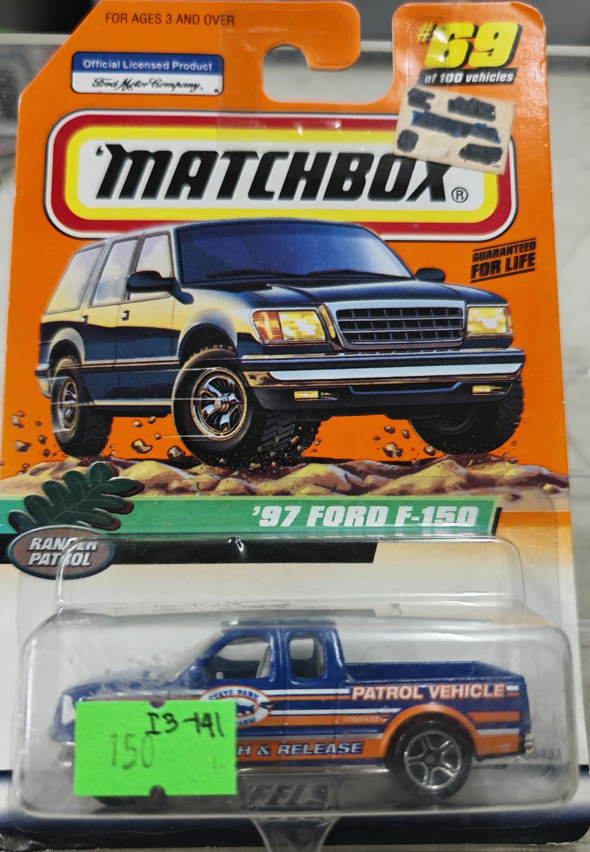 1997 Matchbox Ranger Patrol '97 Ford F-150 #69