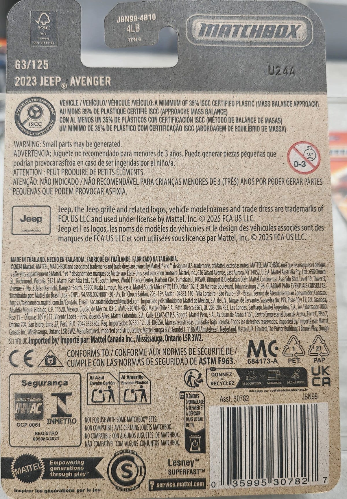 2023 Matchbox Matchbox Moving Parts 2023 Jeep Avenger - view 2