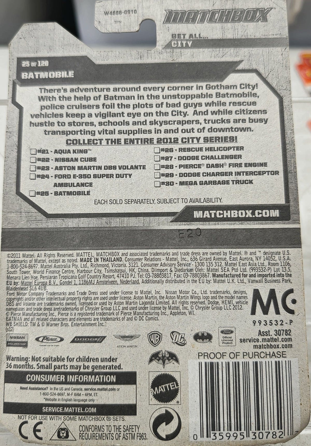 Matchbox MBX City Batmobile #10 - view 2