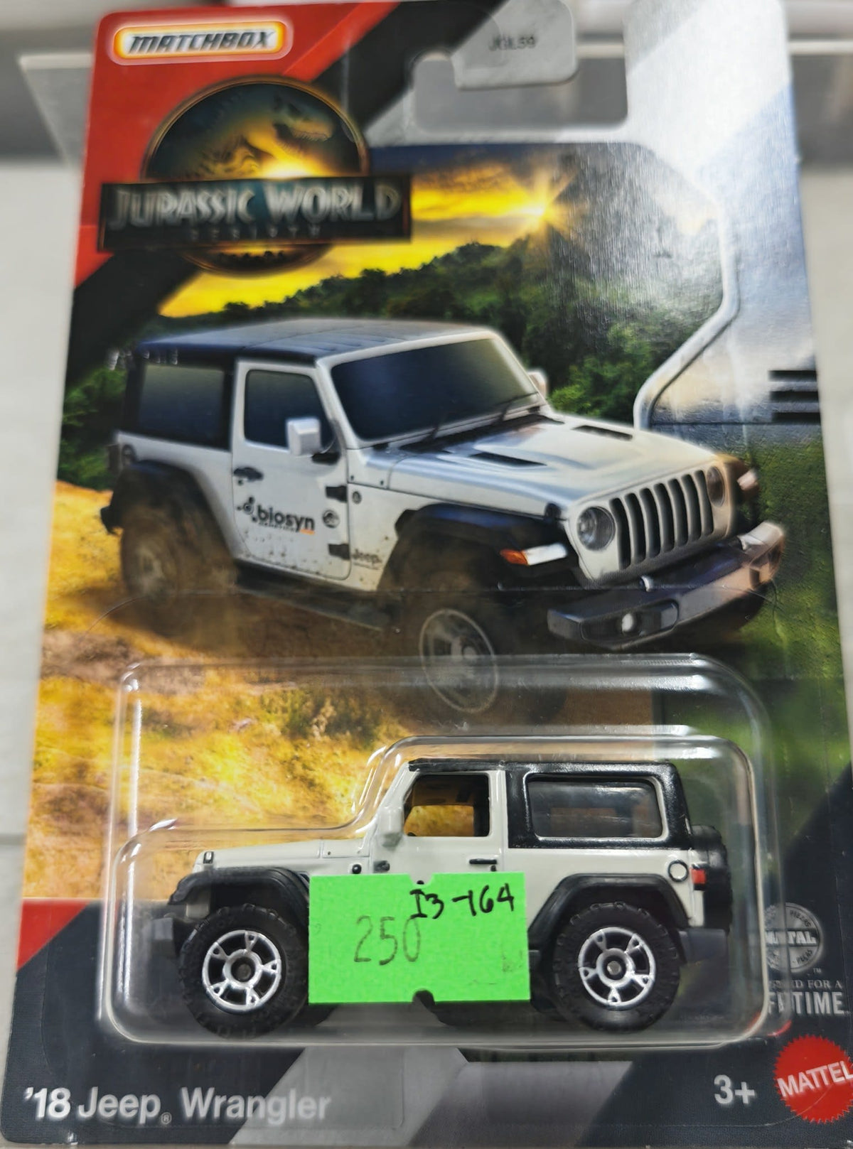 2022 Matchbox Jurassic World Dominion '18 Jeep Wrangler