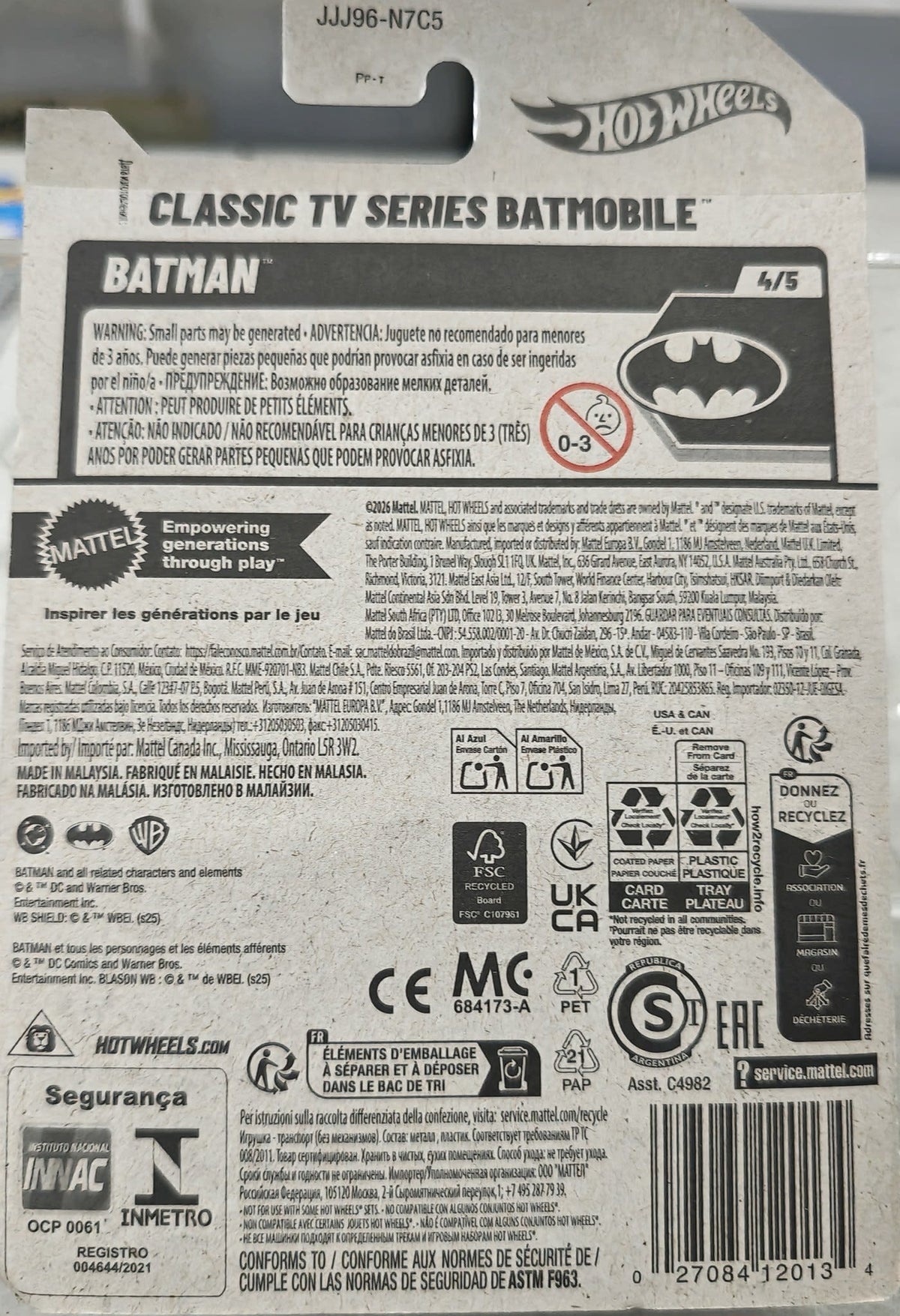 2024 Hot Wheels Batman Classic TV Series Batmobile #4/5 - view 2