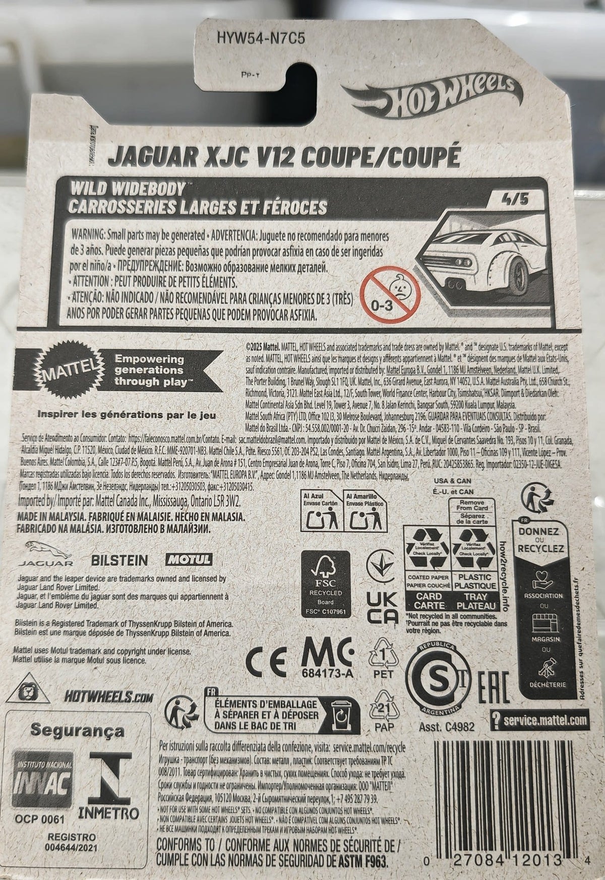 2025 Hot Wheels Wild Carrosseries Larges et Féroces Jaguar XJC V12 Coupe #238/250 - view 2