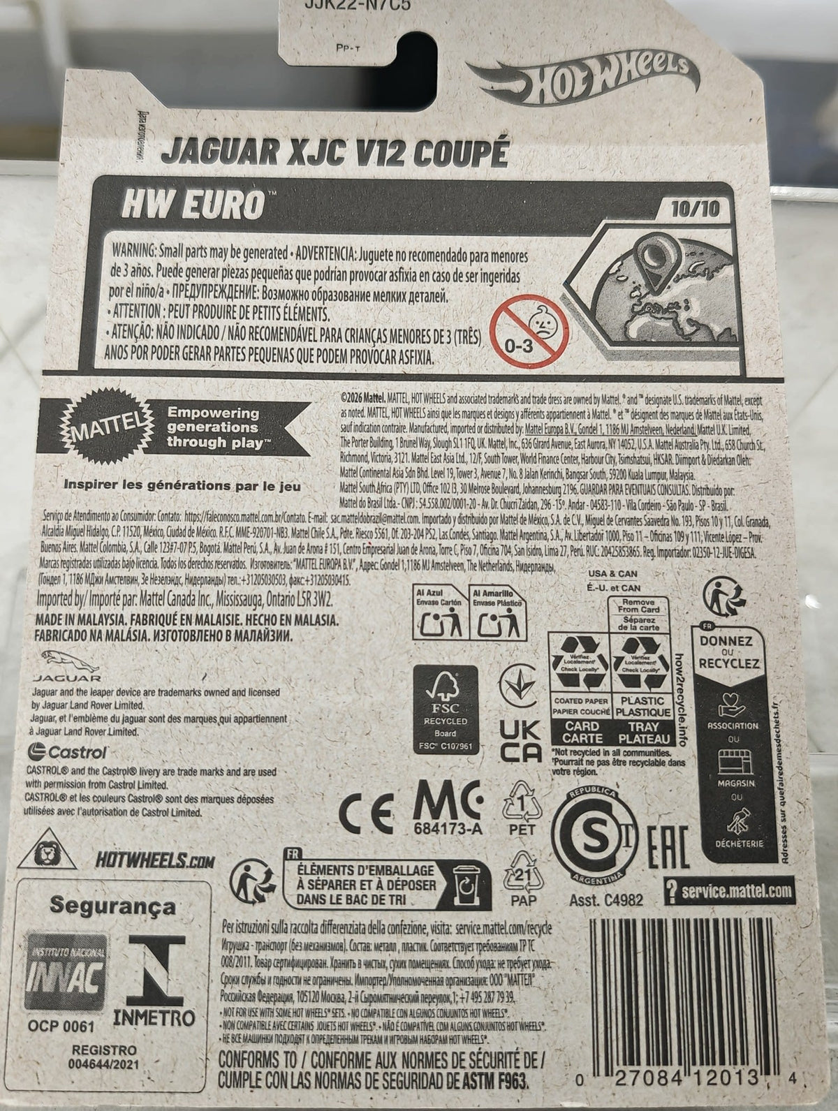 2024 Hot Wheels HW Euro Jaguar XJC V12 Coupé #179 - view 2