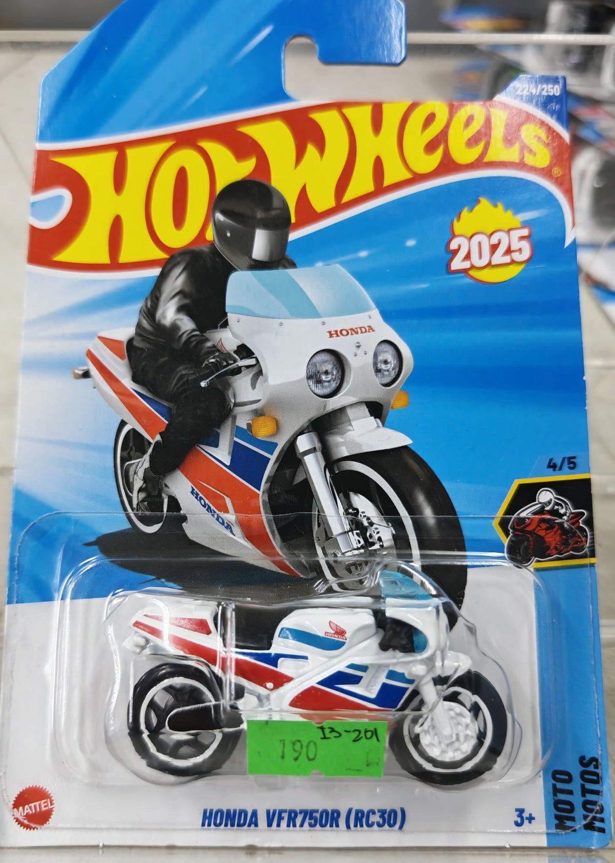 2025 Hot Wheels Moto Motos Honda VFR750R (RC30) #224/250