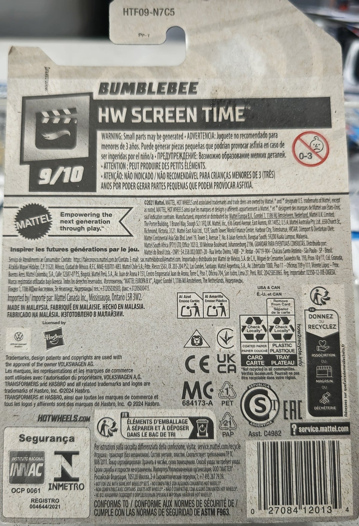 Hot Wheels HW Screen Time Bumblebee #186/250 - view 2