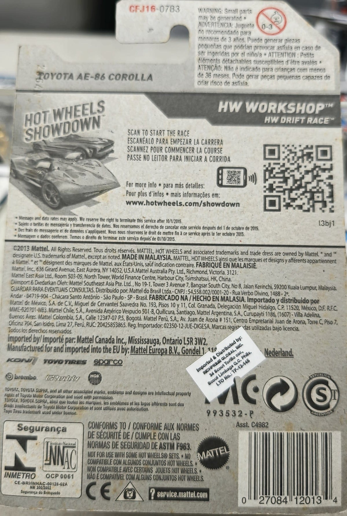 2014 Hot Wheels HW Workshop Toyota AE-86 Corolla #239/250 - view 2