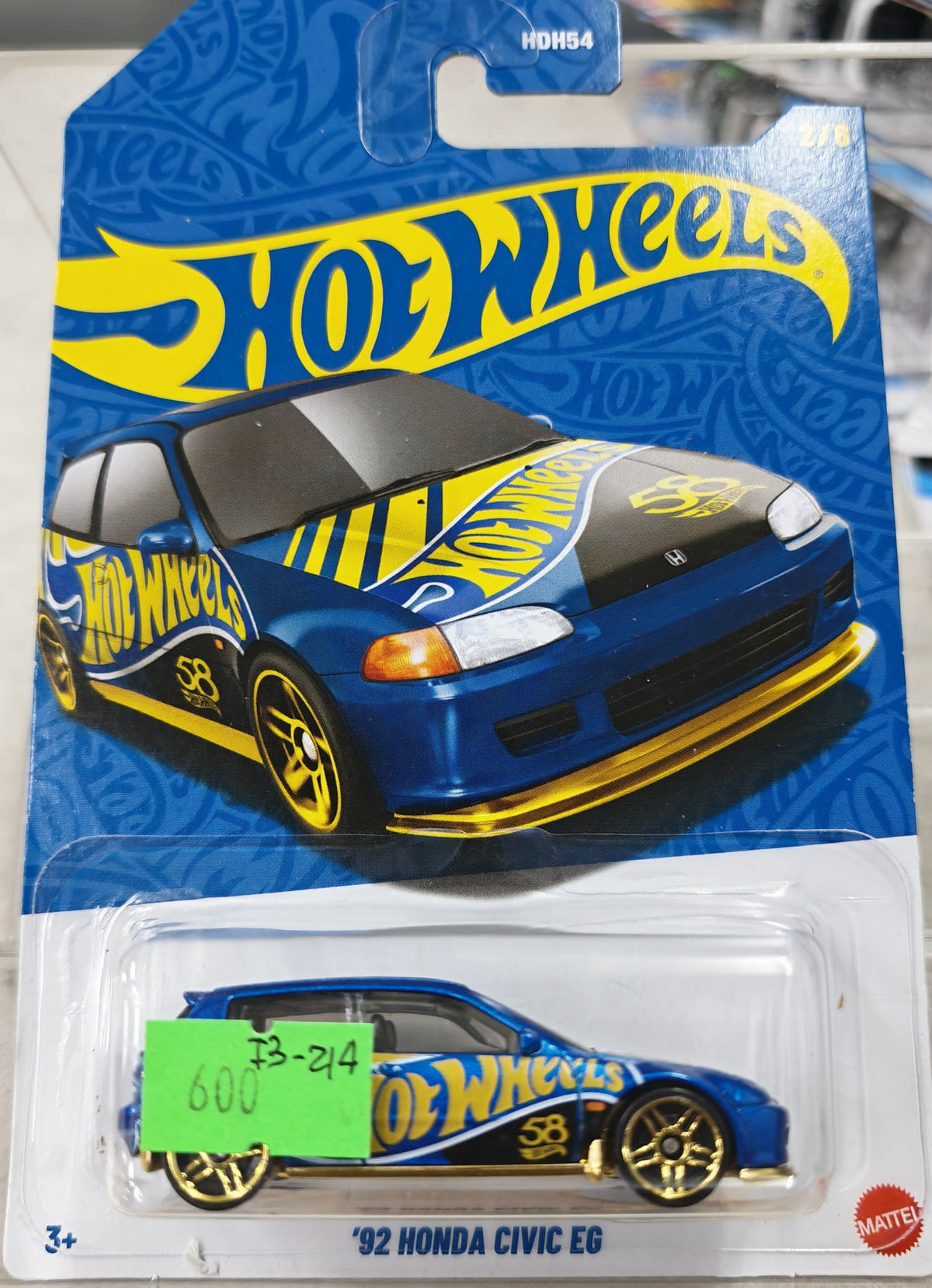 2026 Hot Wheels Hot Wheels 58th Anniversary '92 Honda Civic EG #2/8