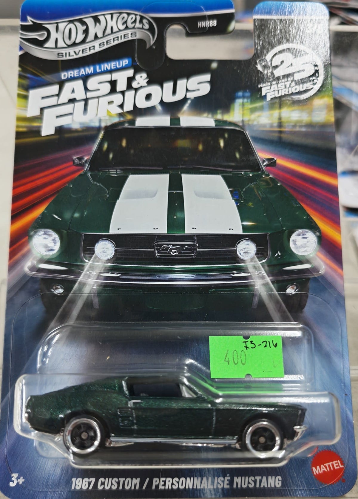 Hot Wheels Silver Series – Fast & Furious Dream Lineup 1967 Custom Mustang