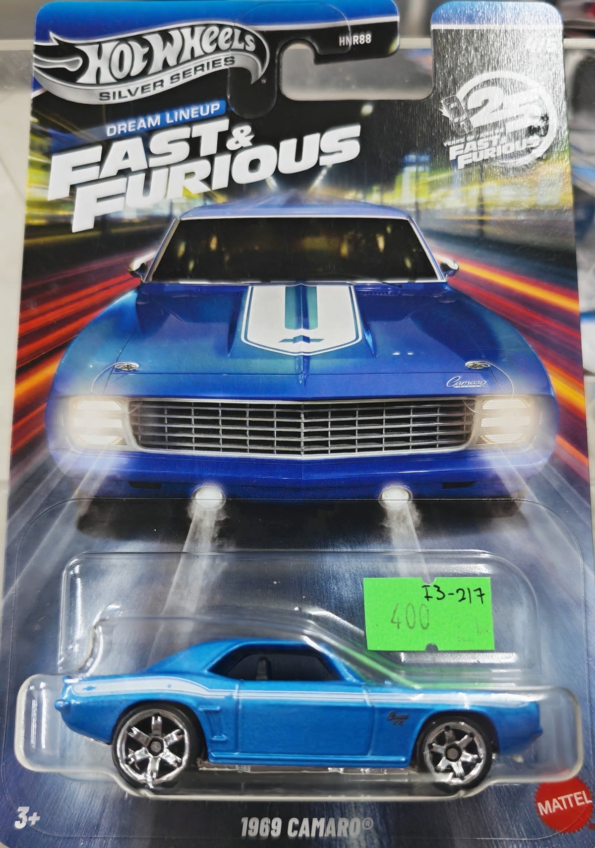 2026 Hot Wheels Fast & Furious Dream Lineup Silver Series 1969 Camaro #HNR88