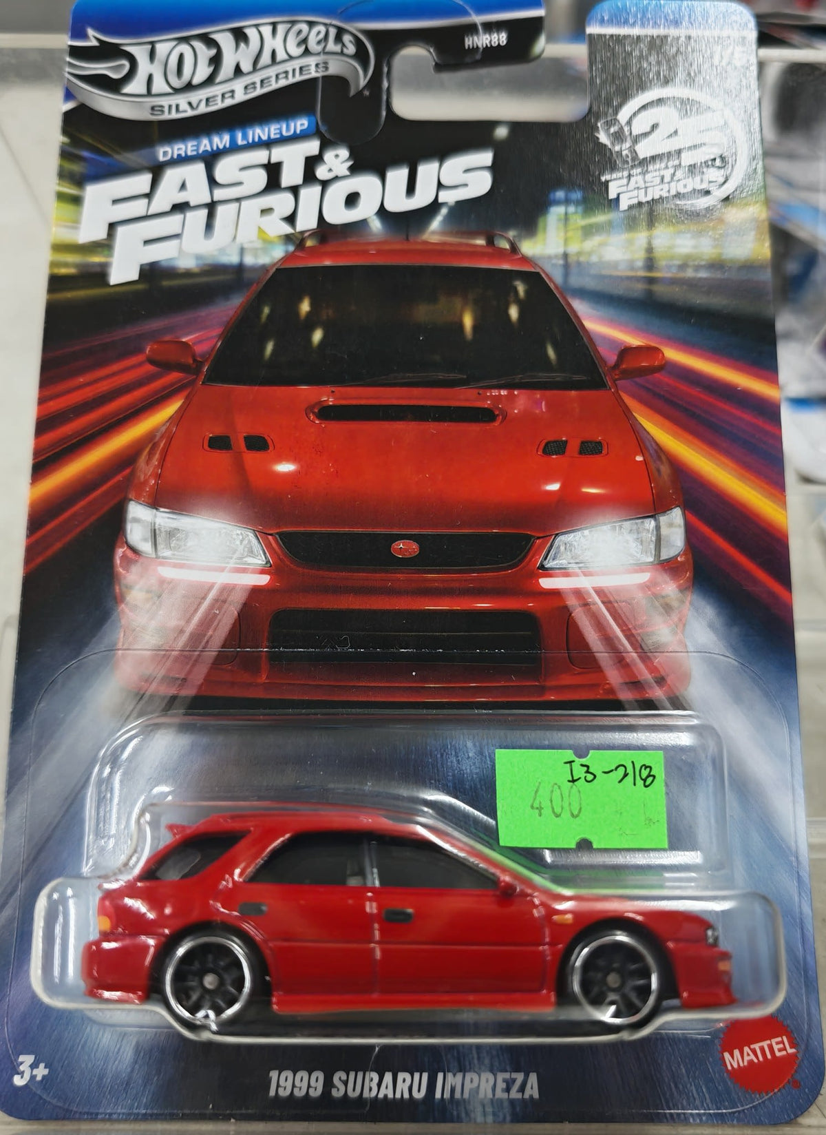 1999 Hot Wheels Fast & Furious Dream Lineup Silver Series 1999 Subaru Impreza