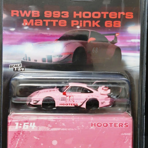 RAUH-Welt Begriff (RWB) RWB x Model Model 1:64 RWB 993 Hooters Matte Pink 68