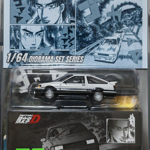 Initial D 1/64 Diorama Set Series Toyota Corolla Levin AE86