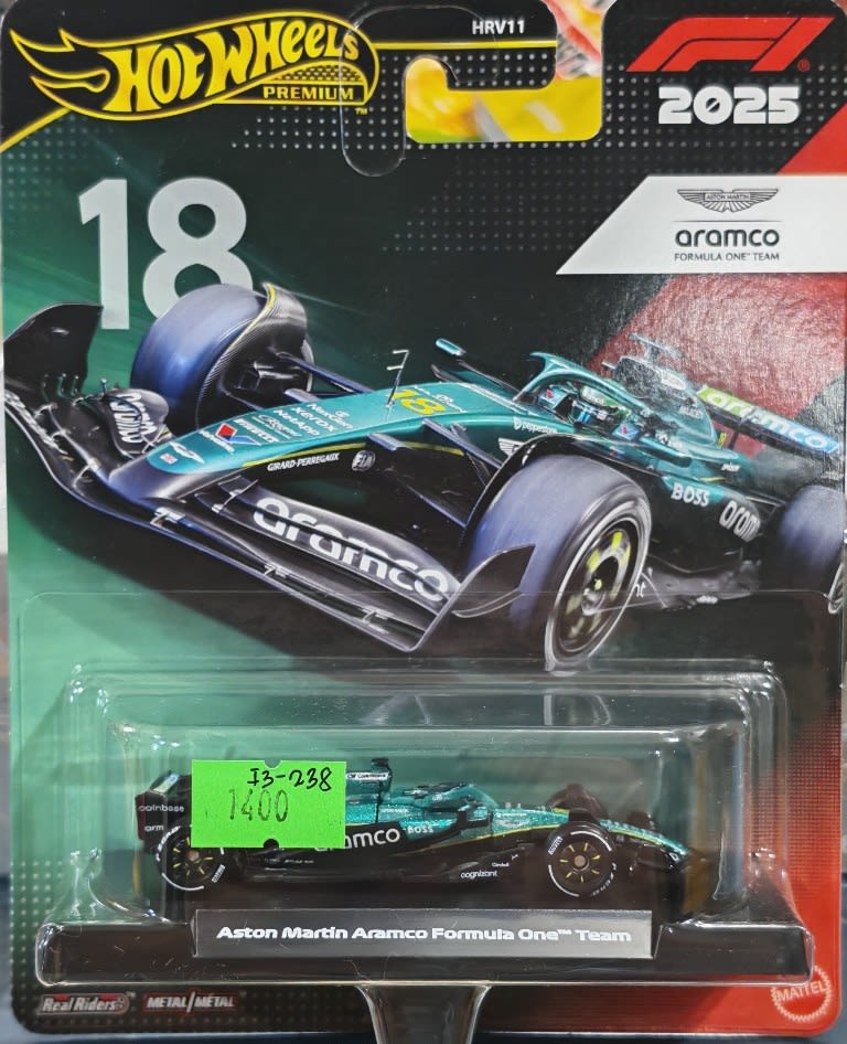 2025 Hot Wheels Hot Wheels Premium F1 2025 Aston Martin Aramco Formula One Team #18