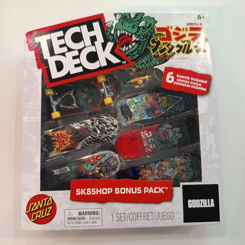 Tech Deck Sk8shop Bonus Pack Santa Cruz x Godzilla