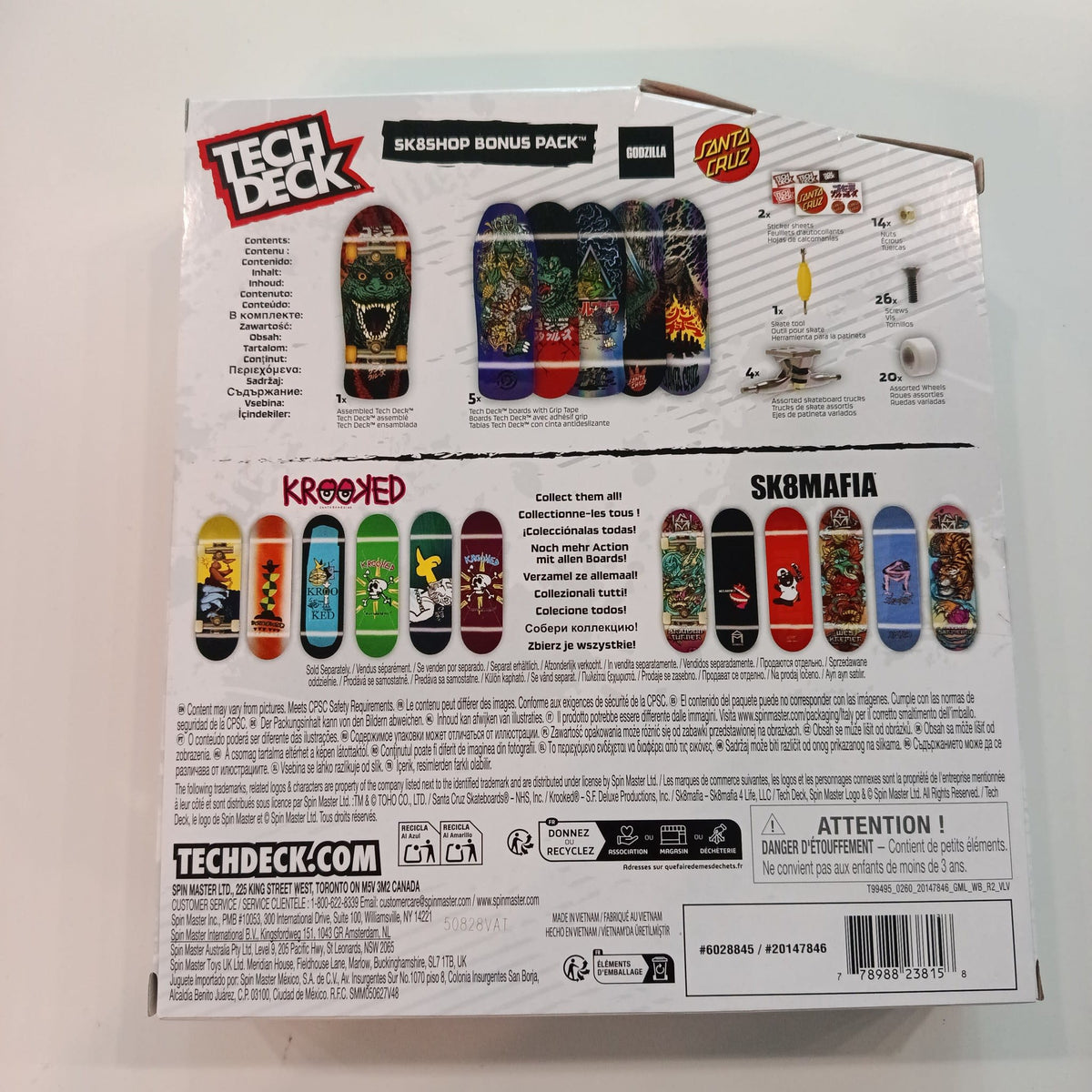 Tech Deck Sk8shop Bonus Pack Santa Cruz x Godzilla - view 2