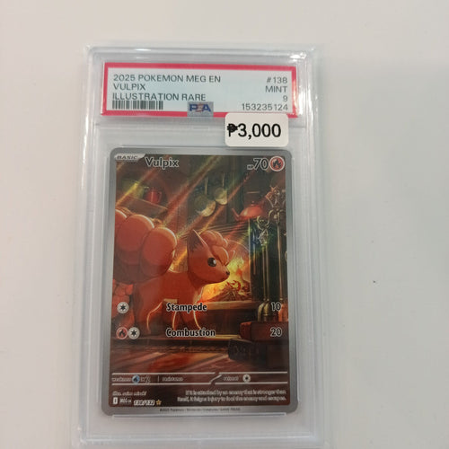2025 Pokemon Company Sword & Shield Illustration Rare Vulpix #138 PSA 9