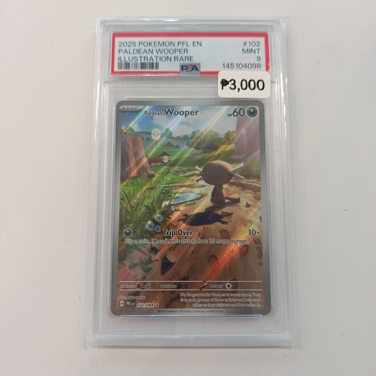 2025 Pokemon Company Pokemon Scarlet & Violet Paldean Fates Illustration Rare Paldean Woop