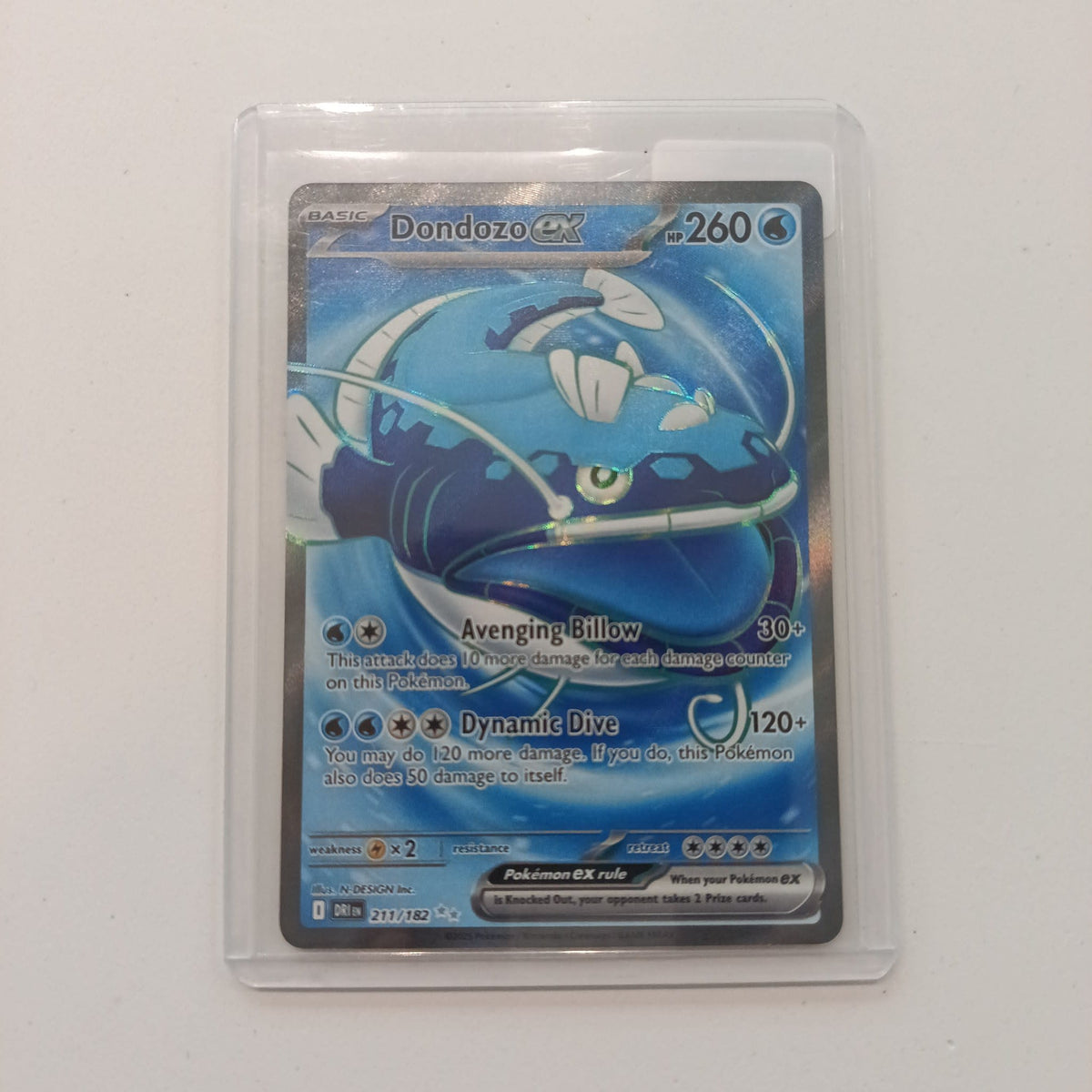 2025 Pokemon Company Destined Rivals Special Illustration Rare Dondozo #211/182