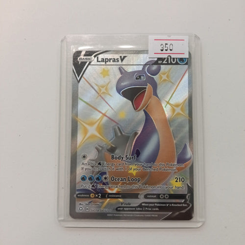 2021 Pokemon Company Sword & Shield — Brilliant Stars Shiny Vault Lapras V Shiny #SV110/SV