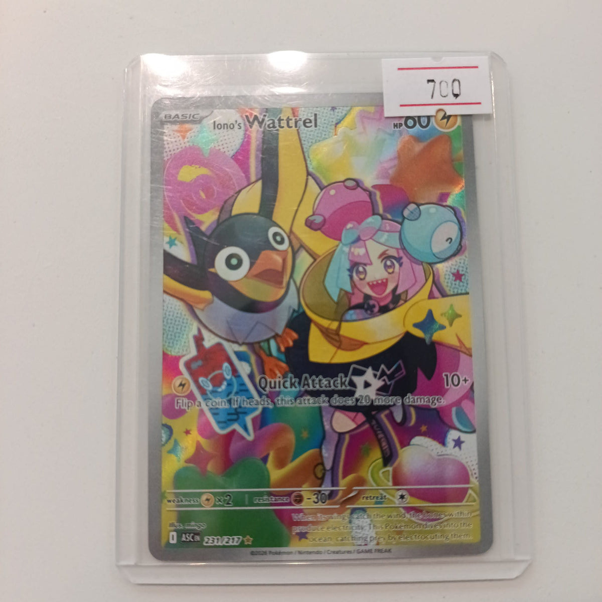2025 Pokemon Company Scarlet & Violet Prismatic Evolutions Special Illustration Rare Iono'