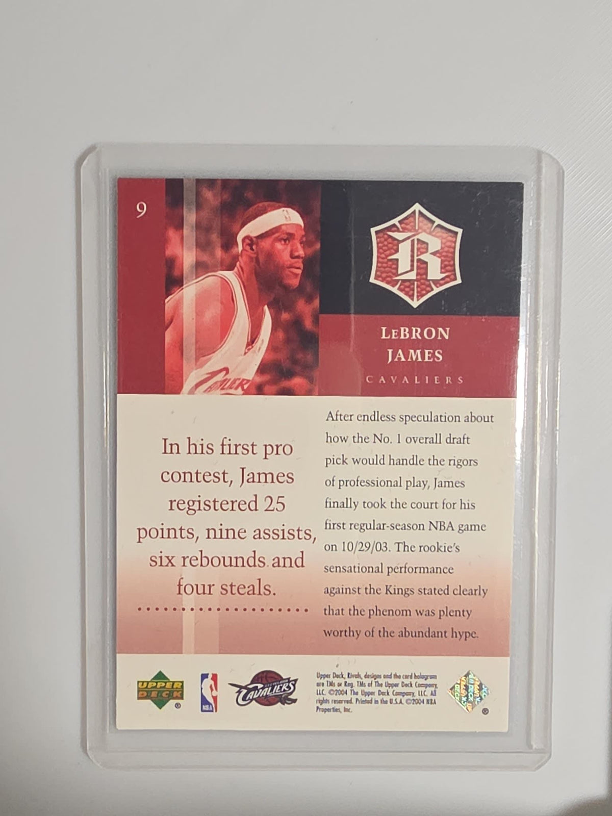 2004 Upper Deck Rivals Rivals LeBron James #9 - view 2