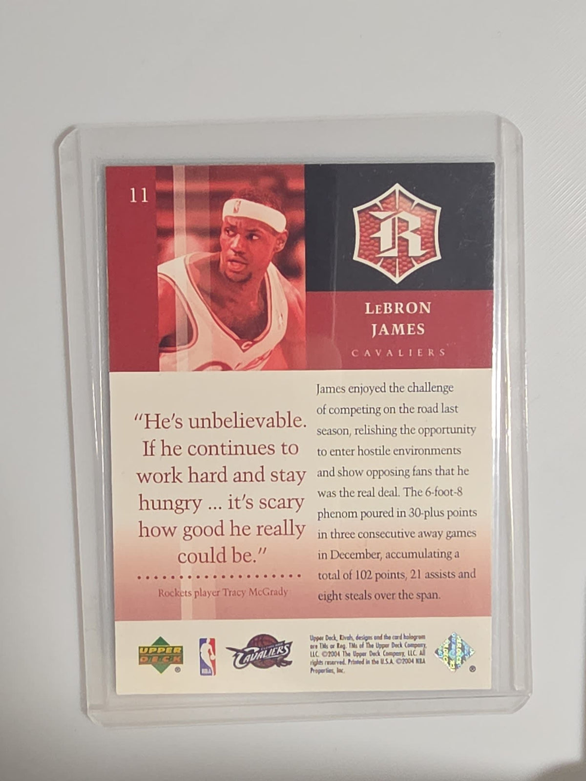 2004 Upper Deck Rivals Rivals LeBron James #11 - view 2