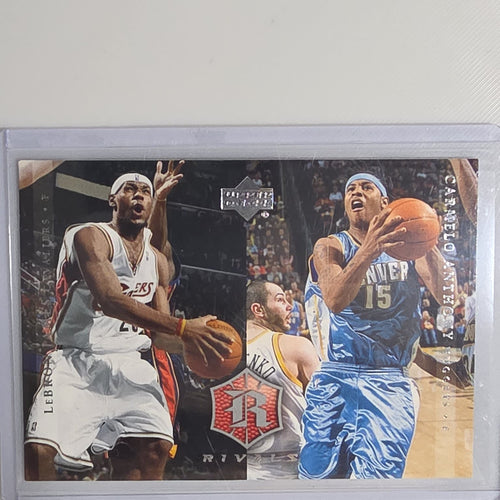 2003-04 Upper Deck Rivals Rivals LeBron James / Carmelo Anthony #28