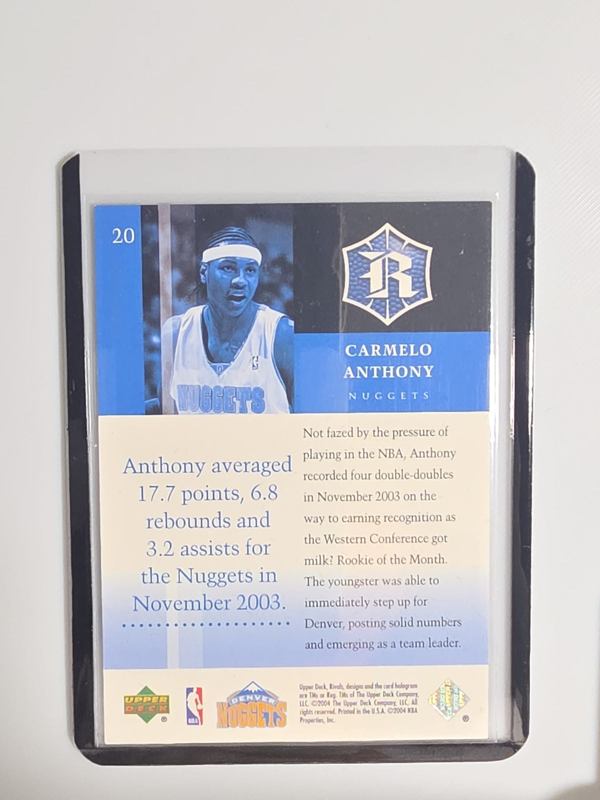 2009-10 Upper Deck Rivals Carmelo Anthony #F CGC 9 - view 2