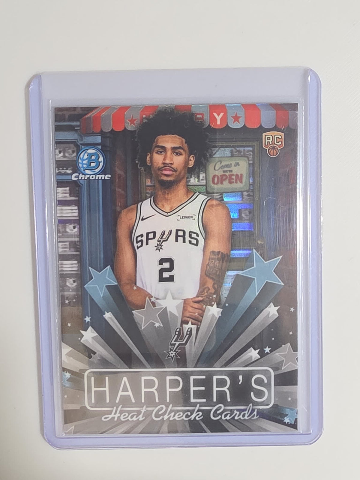 2025 Topps Bowman Chrome Harper's Heat Check Cards Dylan Harper Refractor #HS-4