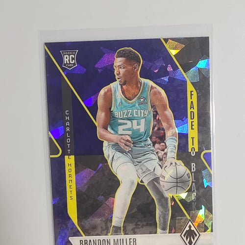 2023-24 Panini Phoenix Fade to Black Brandon Miller Purple Cracked Ice #8