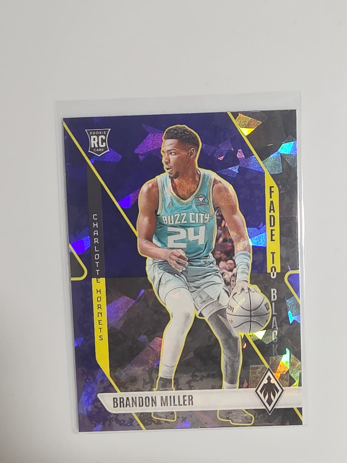2023-24 Panini Phoenix Fade to Black Brandon Miller Purple Cracked Ice #8