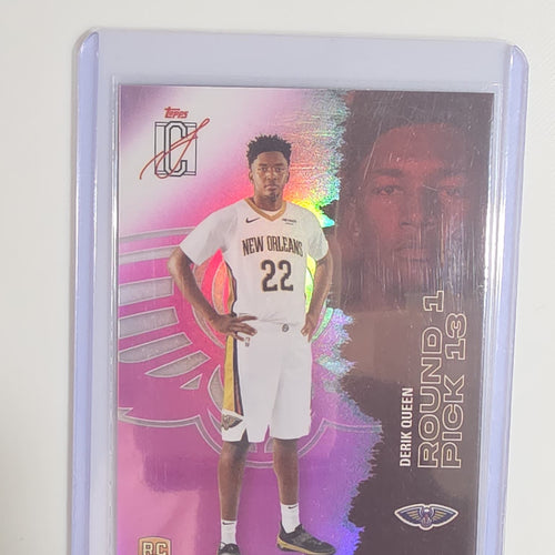 2025-26 Topps Round 1 Pick Derik Queen Pink /75 #110