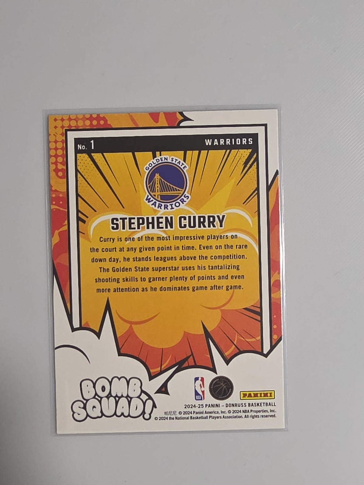 2024-25 Panini Donruss Bomb Squad Stephen Curry #1 - view 2