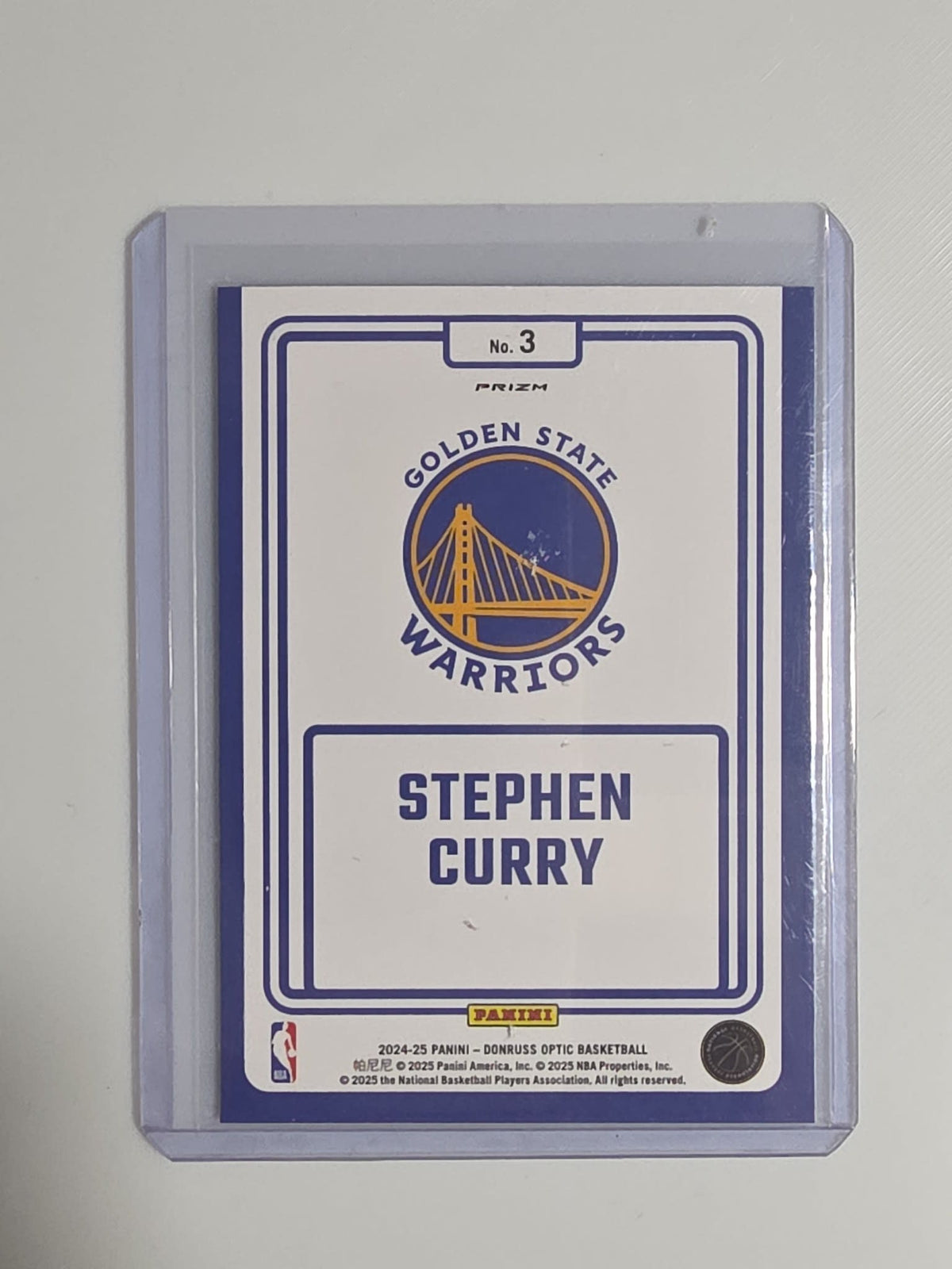 2024-25 Panini Donruss Optic Winner Stays Stephen Curry Prizm #3 - view 2