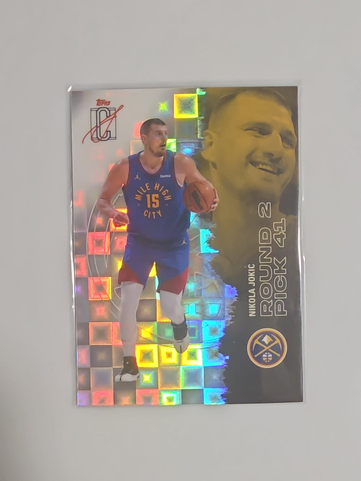 2025-26 Topps Round 2 Pick 41 Nikola Jokić Disco #95