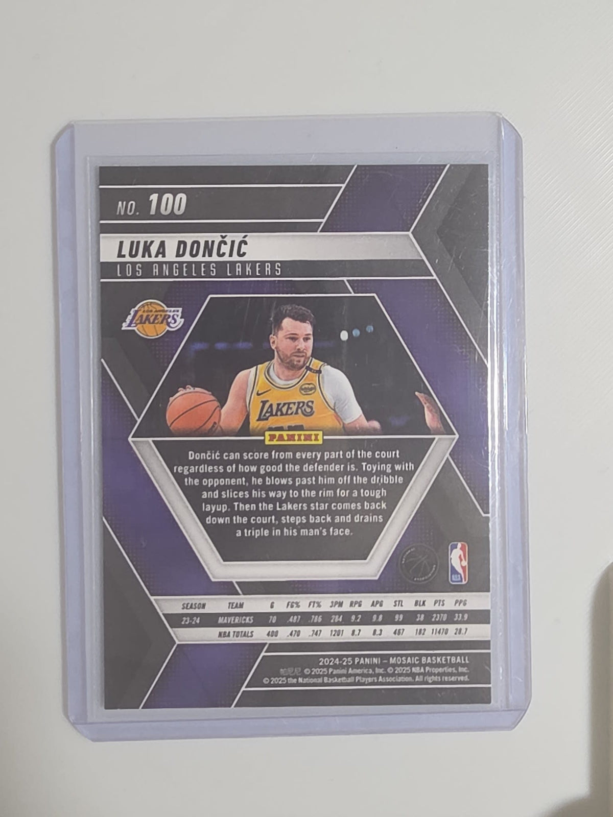 2024-25 Panini Mosaic Luka Dončić #100 - view 2
