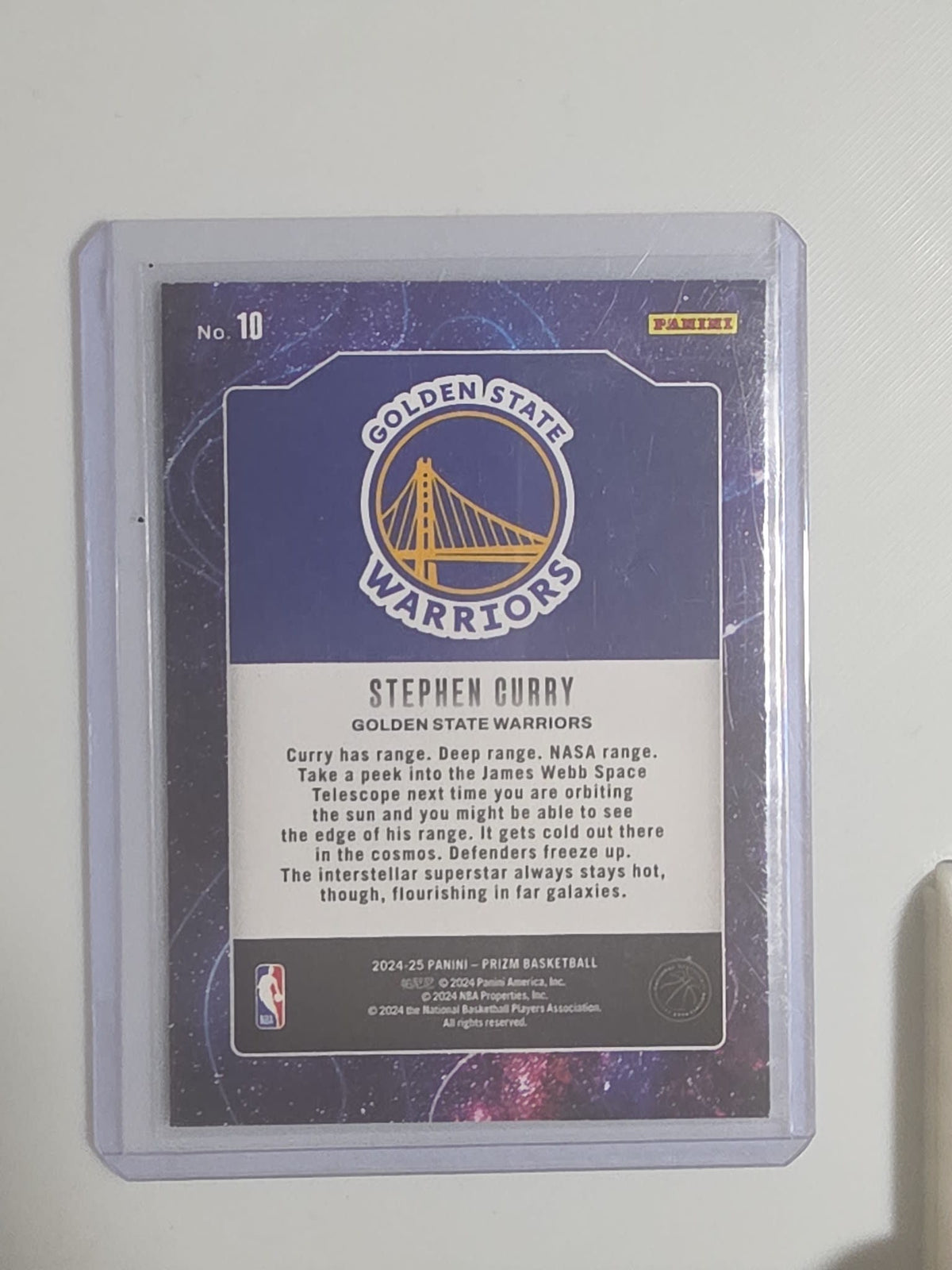 2024-25 Panini Prizm Deep Space Stephen Curry #10 - view 2