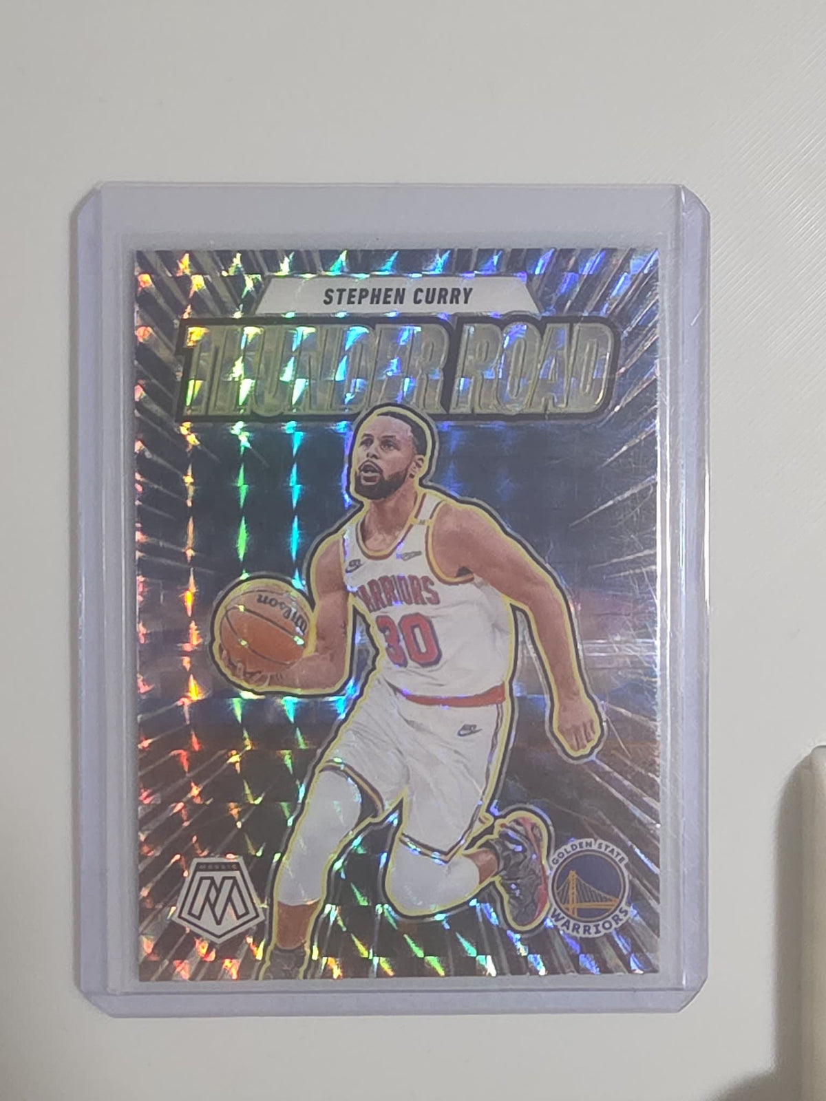 2024-25 Panini Mosaic Thunder Road Stephen Curry #5