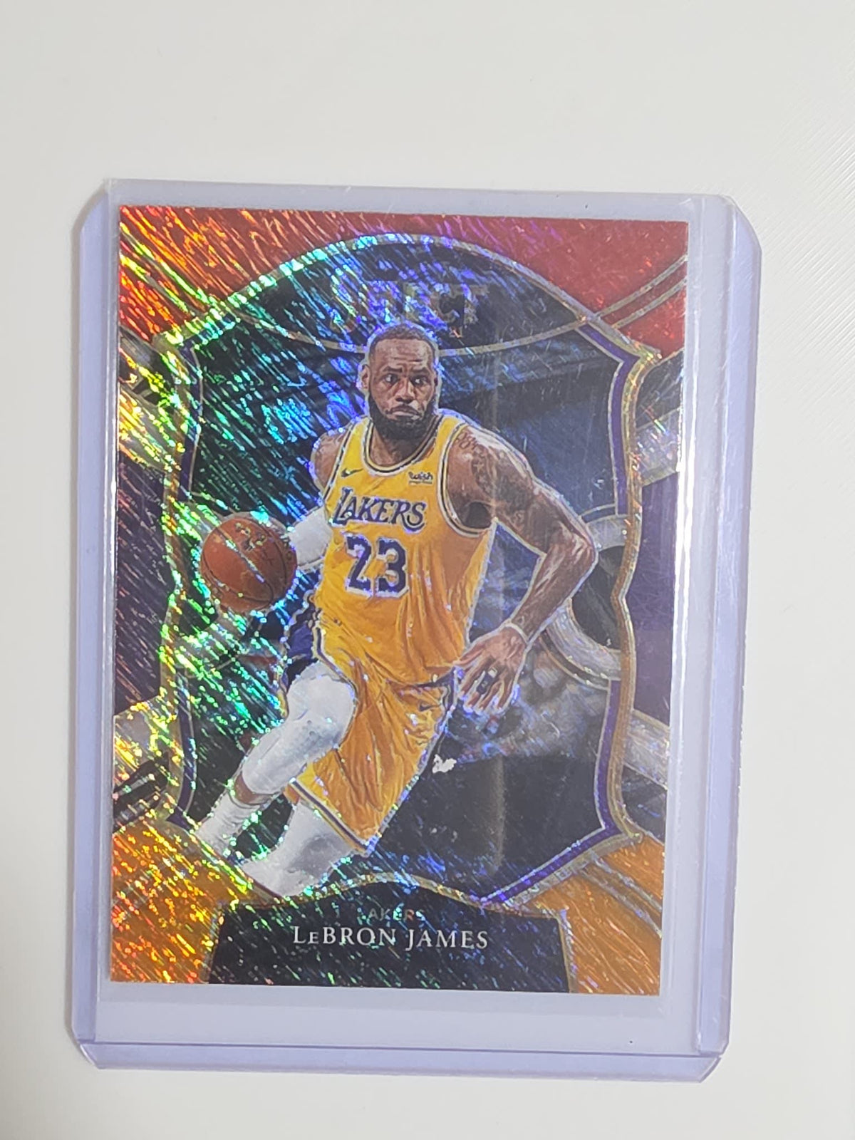 2020-21 Panini Select Concourse LeBron James Orange Wave #23