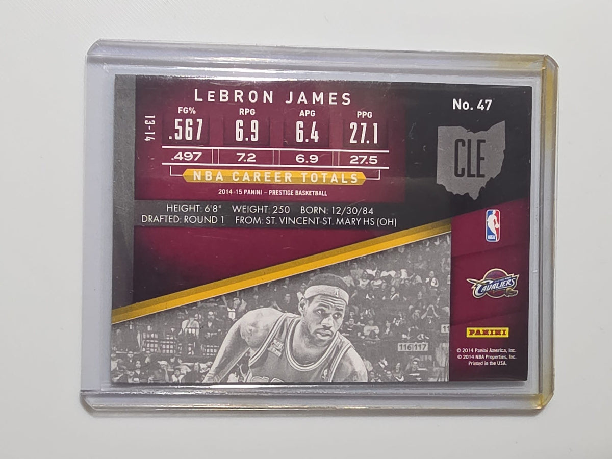 2014-15 Panini Prestige LeBron James Silver #47 - view 2