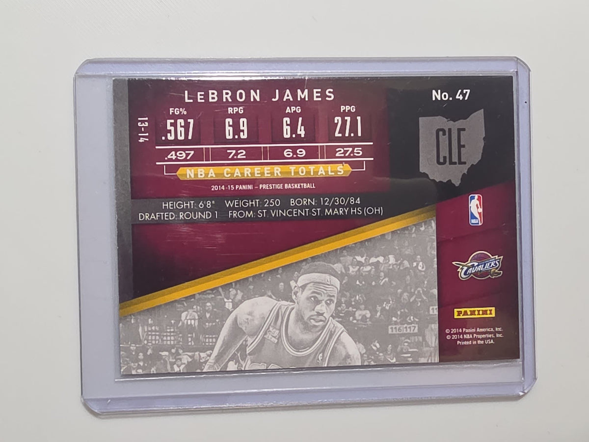 2014-15 Panini Prestige LeBron James #47 - view 2