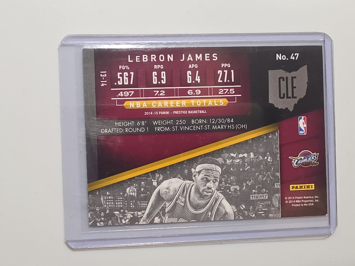 2014-15 Panini Prestige LeBron James #47 - view 2