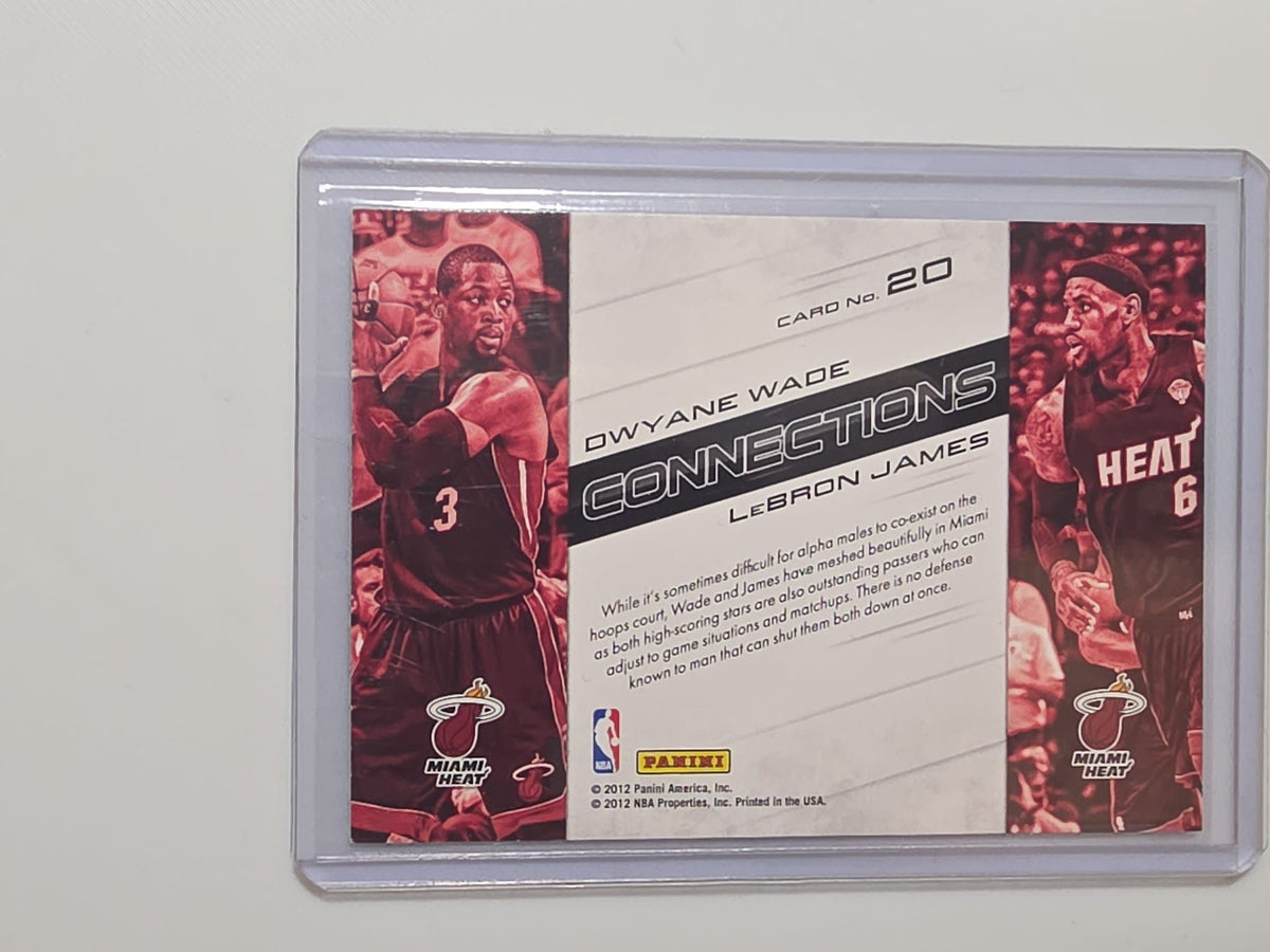 2012-13 Panini Prestige Connections Dwyane Wade / LeBron James #20 - view 2