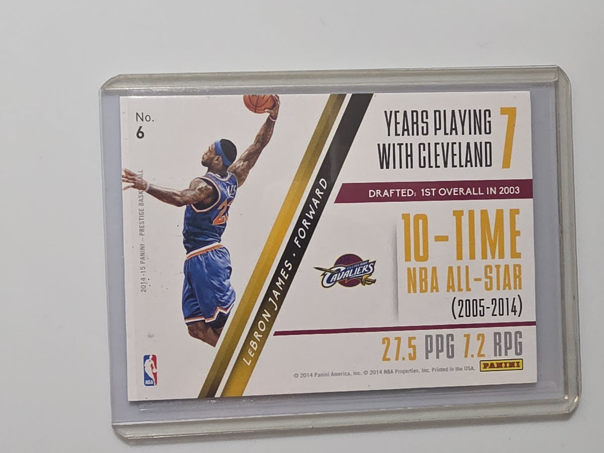 2014-15 Panini Prestige Franchise Favorites LeBron James #6 - view 2
