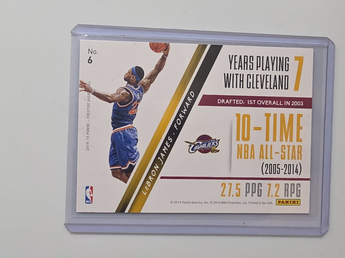 2014-15 Panini Prestige Franchise Favorites LeBron James #6 - view 2