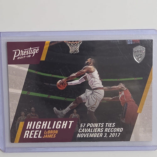 2017-18 Panini Prestige Highlight Reel LeBron James #4